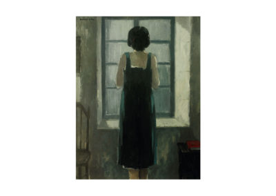 nº 21 Mujer en la ventana. 1972 Óleo sobre lienzo 110x85 cm.