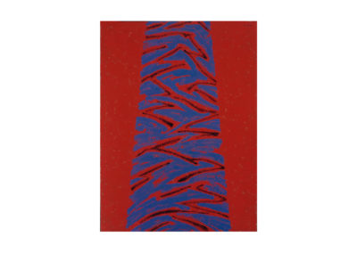 La tarde roja en Queens 1994 Técnica mixta sobre lienzo 195x145 cm
