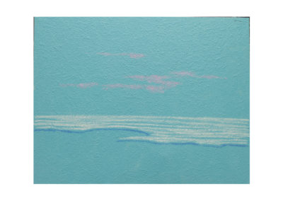 El mar besando la playa 2. 2017 Técnica mixta sobre lienzo 150 x 195 cm