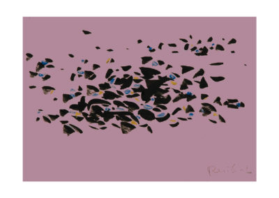 El despegue de las aves 2007 Tinta china y tempera sobre papel 21x30cm Col Particular